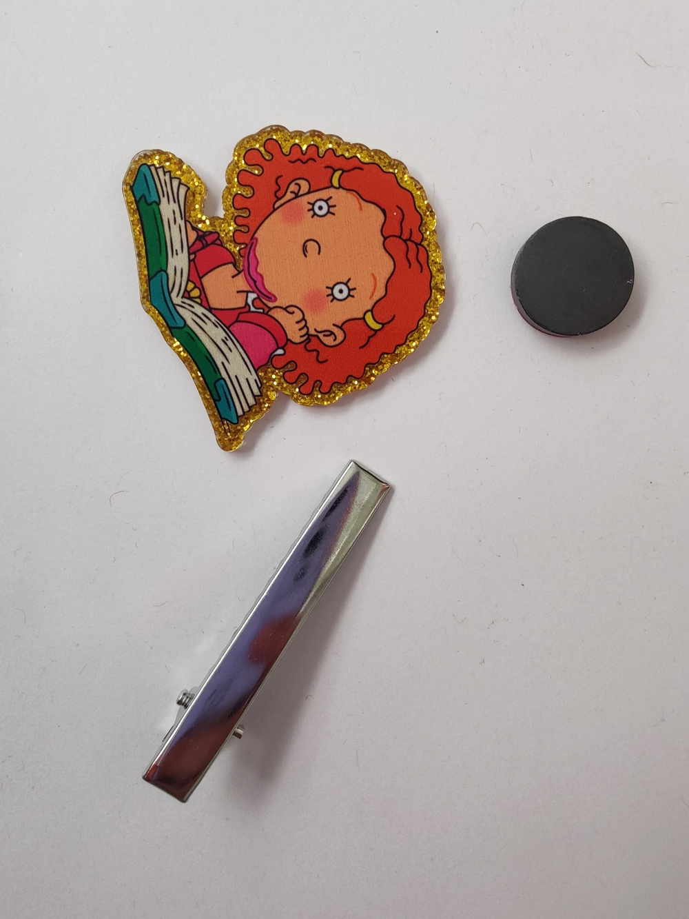 Custom Handmade Character Magnet or Hair Clip- Thornberries